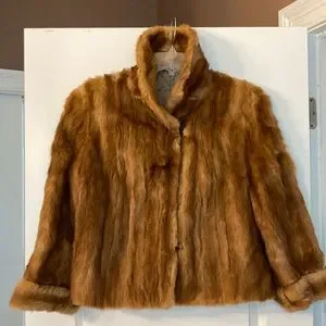 Jackets & Coats | Vintage Genuine Chinese Mink Fur Coat M | Poshmark